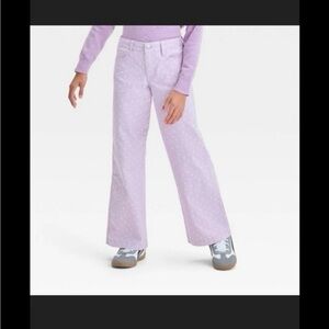 Art Class Lavender heart Dot Kids Jeans